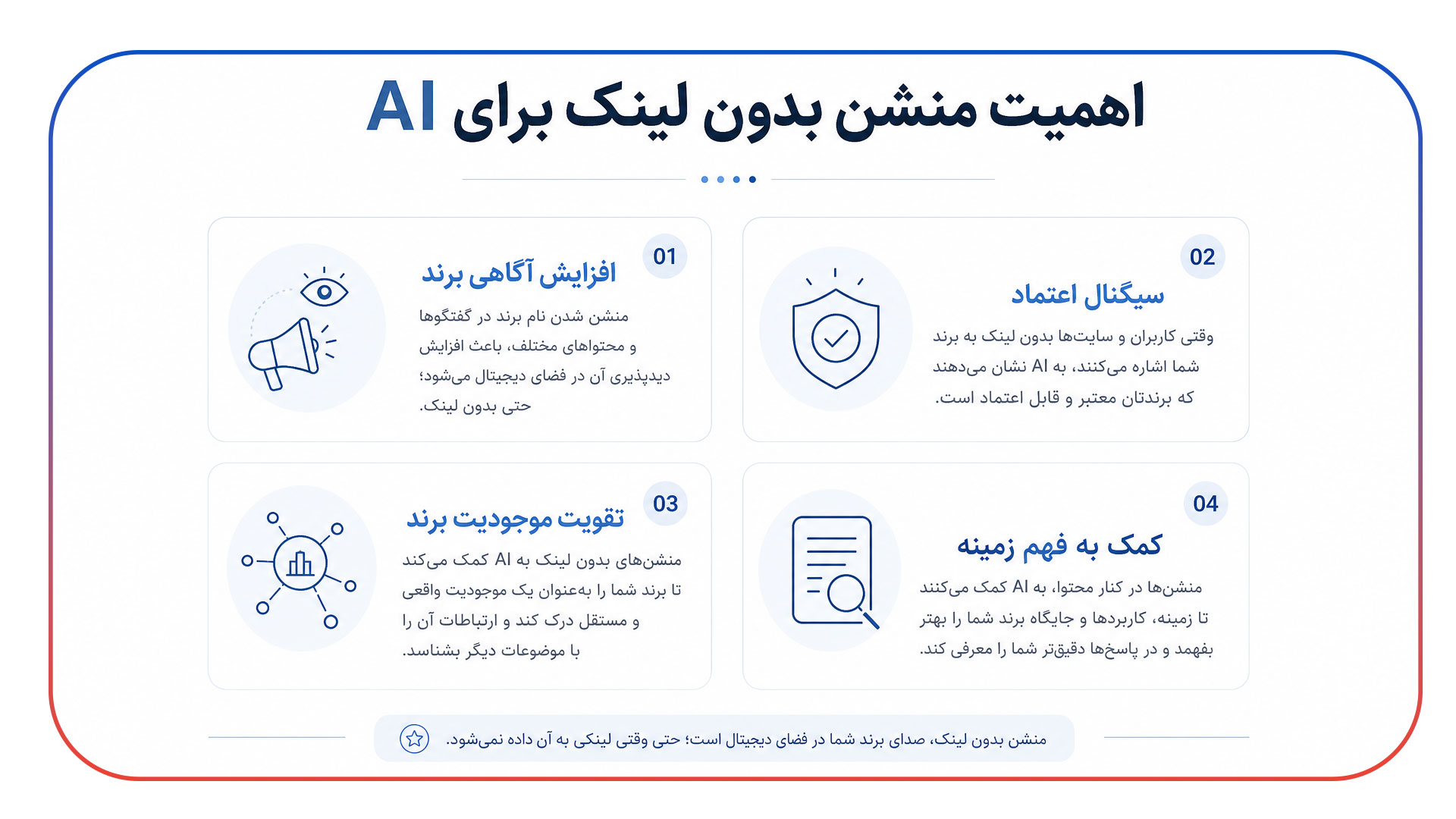 اهمیت منشن بدون لینک برای AIاهمیت منشن بدون لینک برای AI