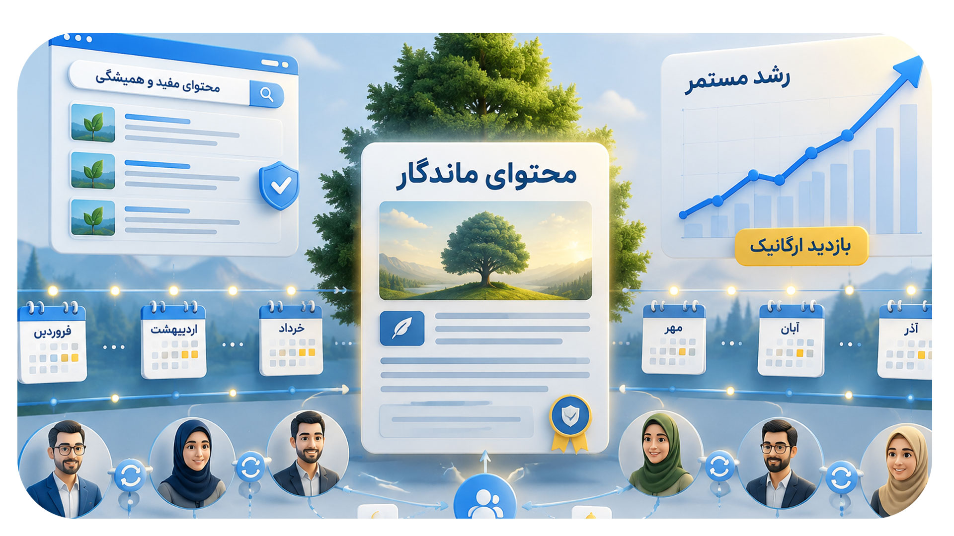 ساخت ترافیک پایدار با محتوای همیشه سبز